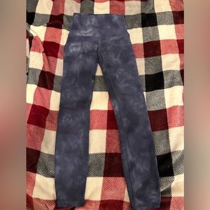 Lululemon blue wash leggings